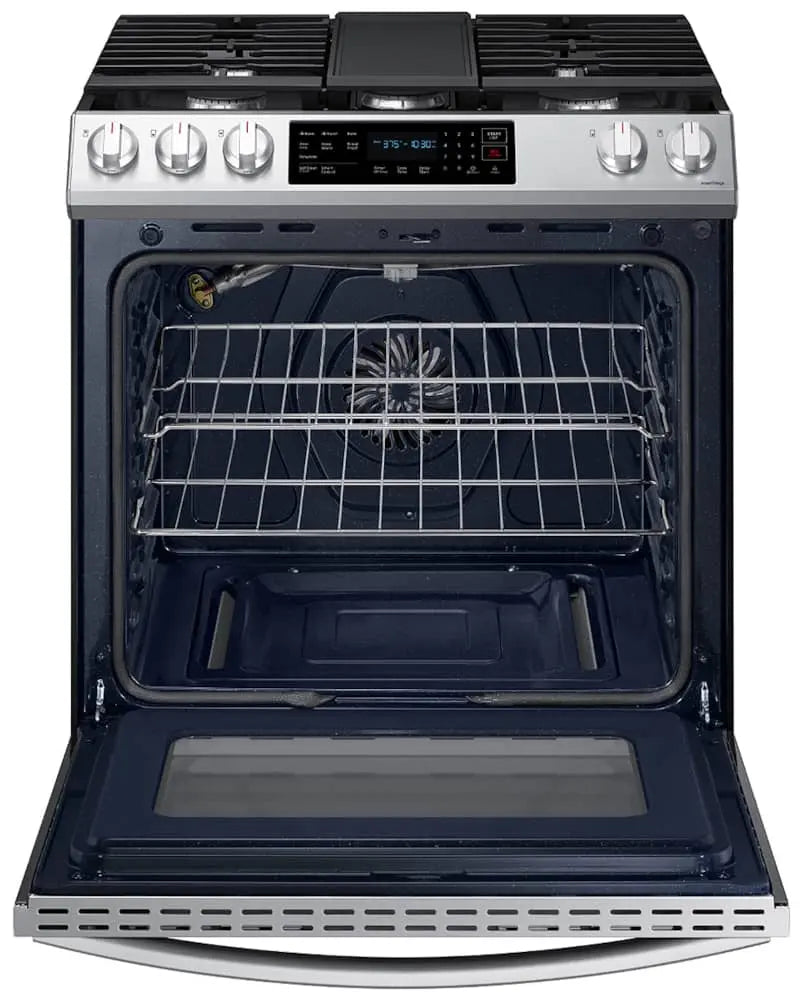 Samsung ADA 6 Cu. Ft. Fingerprint Resistant Stainless Steel Slide-In Gas Range With Convection and Wi-Fi