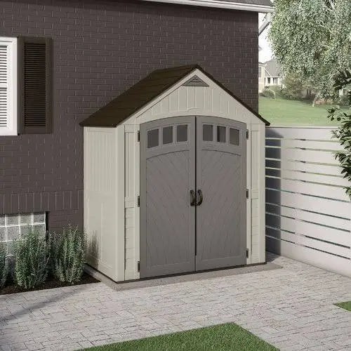 Covington 7 ft x 4 ft Compact Storage Shed – Durable, Space-Saving Backyard Solution