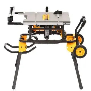 DEWALT DWE7491RS 10-Inch Jobsite Table Saw – Corded 15-Amp Saw with Rolling Stand and Precision Fence System