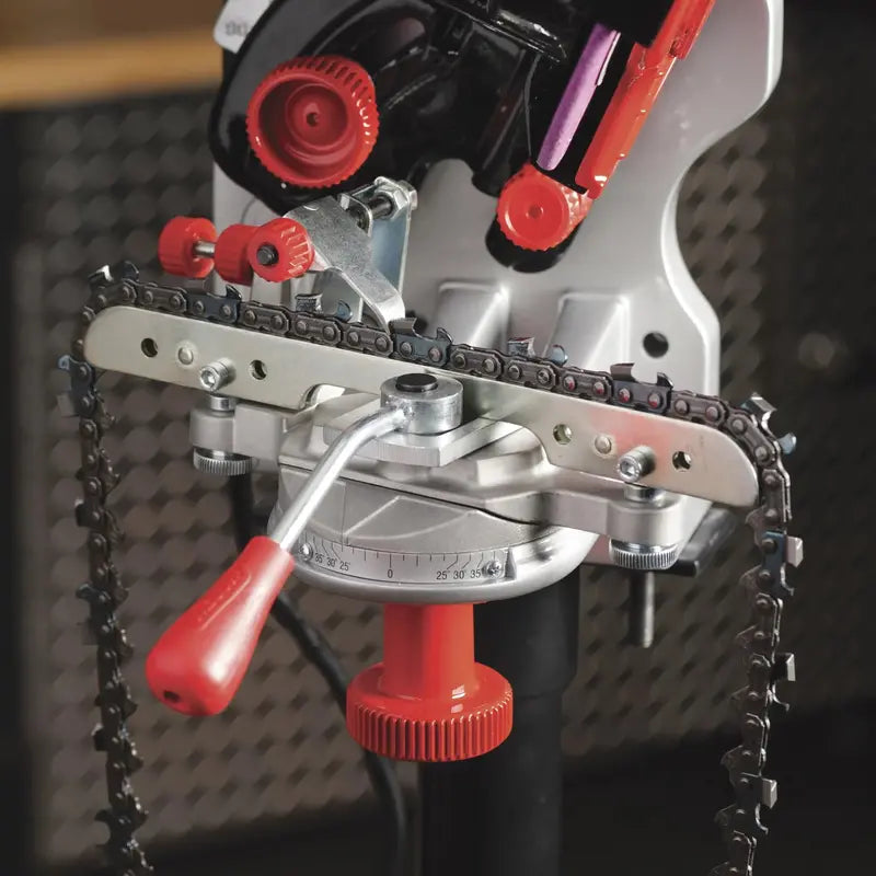 Oregon Professional 120V Bench Grinder for Chainsaw Chains, Universal Sharpener, Wall/Bench Mount