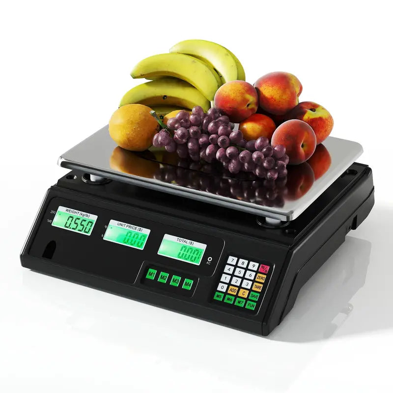 Digital Counting Scale with Pricing Function – 88 lb / 40 kg Capacity & Dual-Screen Readout