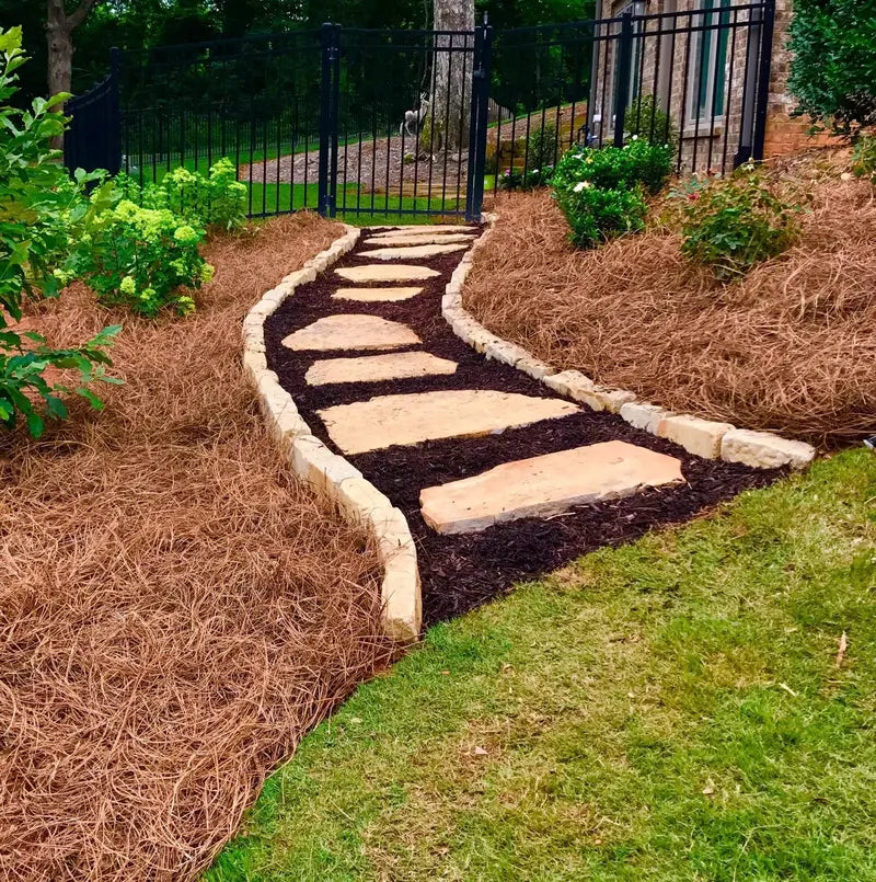Premium Long-Needle Pine Straw Mulch – Covers Up to 300 Sq. Ft.