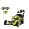 Ryobi 40V HP Brushless 21-Inch All-Wheel-Drive Self-Propelled Lawn Mower – Whisper Series with Dual 6.0Ah Batteries & Charger