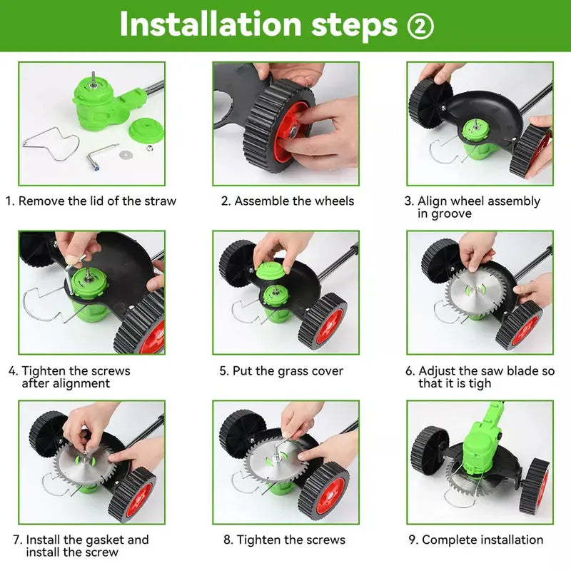 PowerTrim Cordless Grass Trimmer – Brushless Motor for Extended Runtime