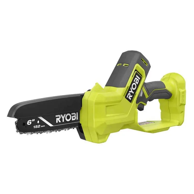 RYOBI ONE+ 18V 6″ Cordless Pruning Chainsaw Tool Only – Compact, Tool-less Tensioning, Oil-Free, 3-Year Warranty