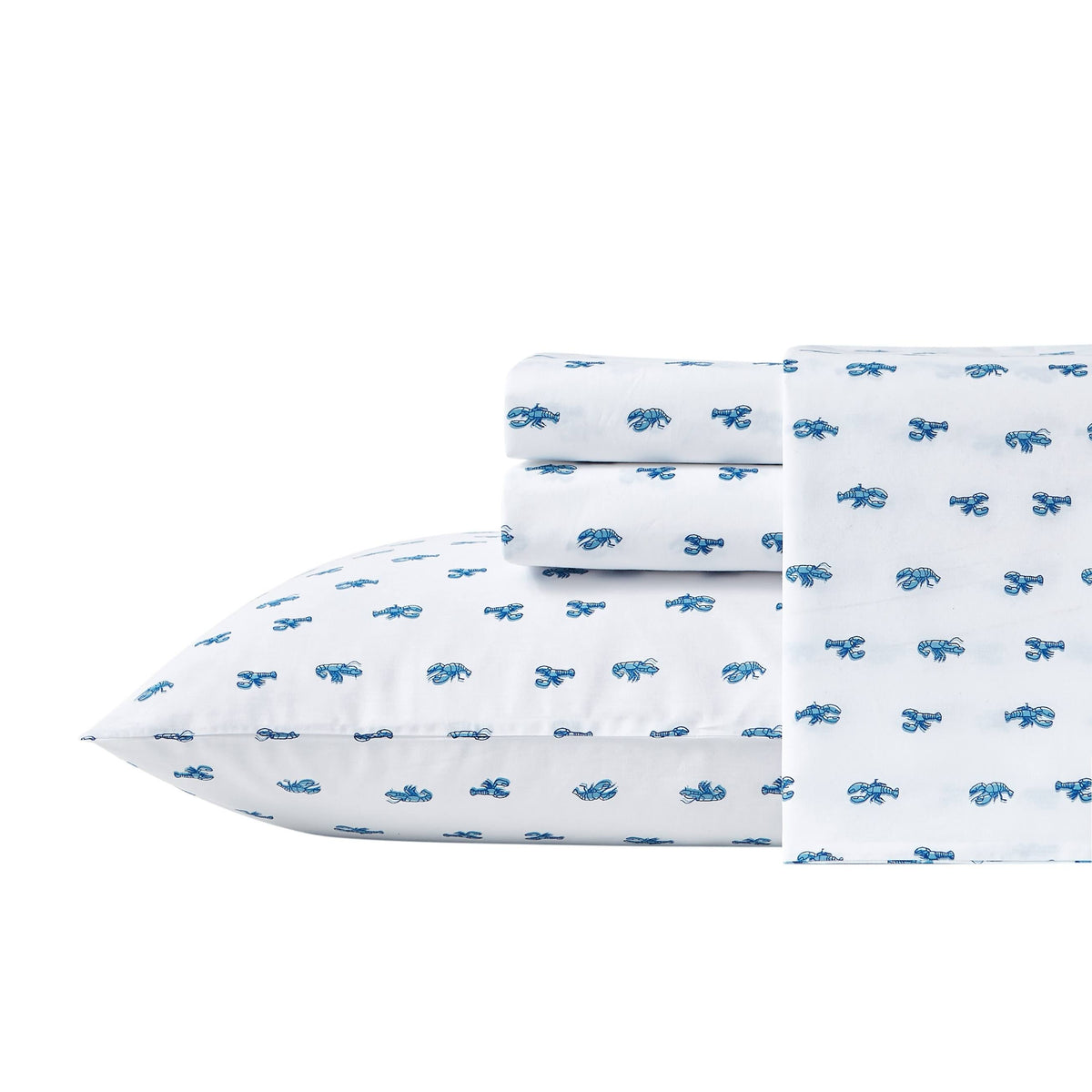 Nautica Cloyster Blue Cotton Percale Sheet Set - Full