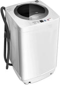 Compact Portable Washing Machine – Full-Automatic Washer & Dryer Combo with Drain Pump, 8-LB Capacity