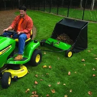 John Deere 42-Inch Trailed Lawn Sweeper – 24 Cu. Ft. Capacity, Adjustable Brush Height, Heavy-Duty Construction