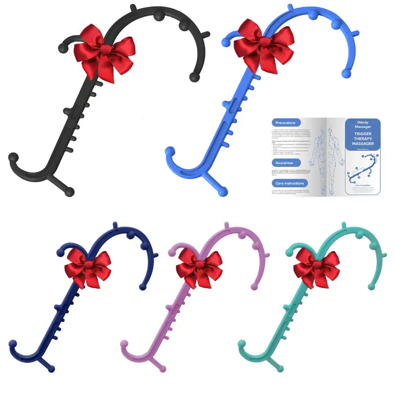 Dual-Prong Manual Massage Stick – Ergonomic Hook Design with Multi-Point Pressure