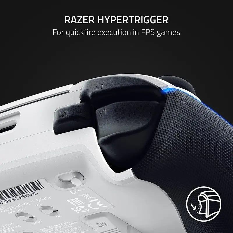 Razer Wolverine V2 Pro Wireless Gaming Controller – PS5 & PC Compatible, HyperSpeed, Mecha-Tactile Buttons, RGB (White, 2026)