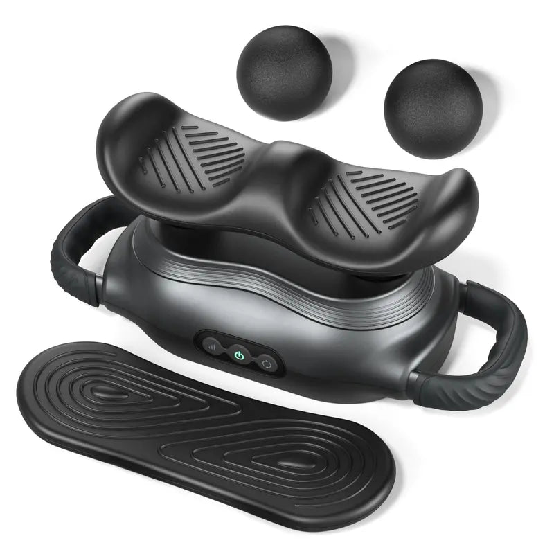 Cordless Deep-Tissue Massage Gun — Three Interchangeable Heads for Targeted Relief