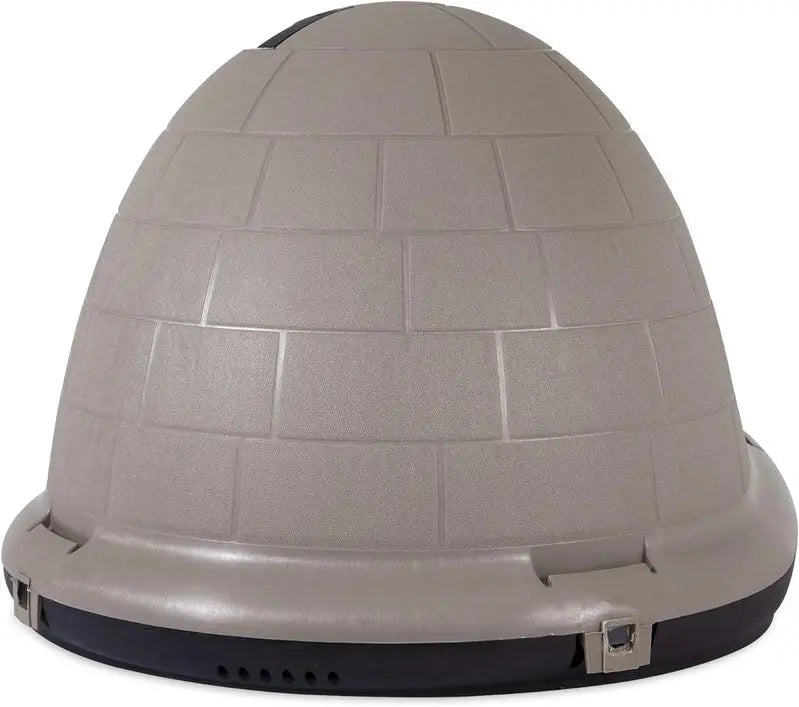 Petmate Indigo Igloo Dog Shelter – Sustainable, USA-Made Outdoor Kennel Using Recycled Materials