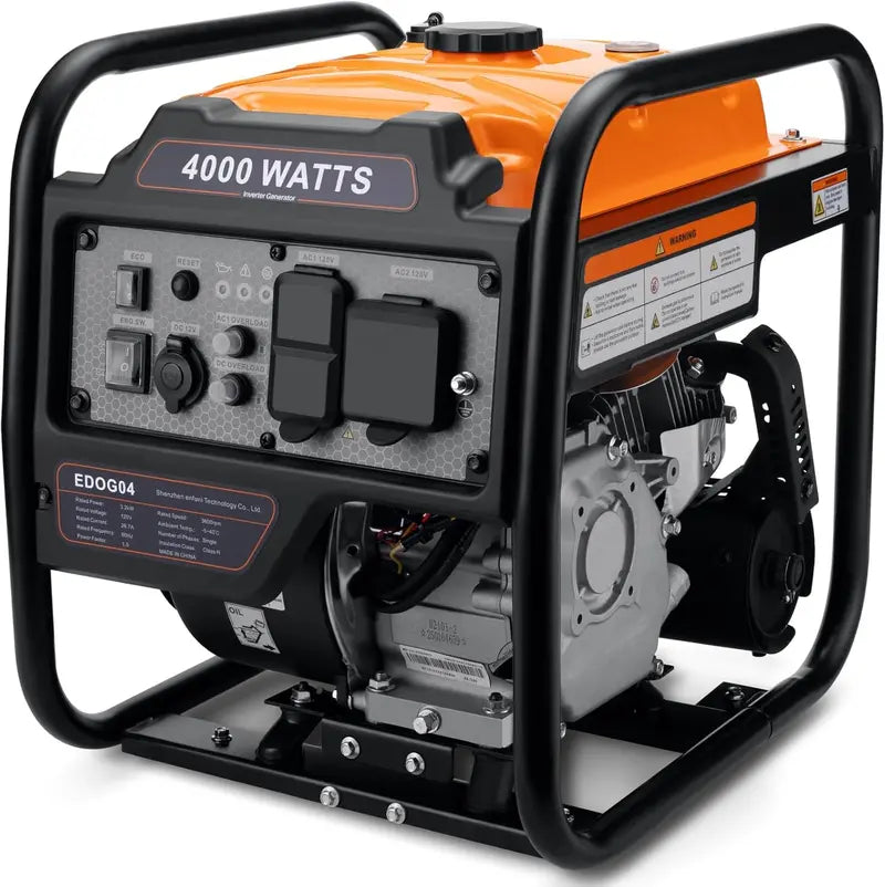 Oxseryn 4400-Watt Open-Frame Inverter Generator – Gas-Powered Portable Power for Jobsites and Outdoors