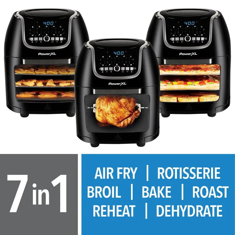 PowerXL Vortex Air Fryer Pro Plus – 10-Quart Capacity, 1700W Rapid Air Technology, Multi-Cook Functionality