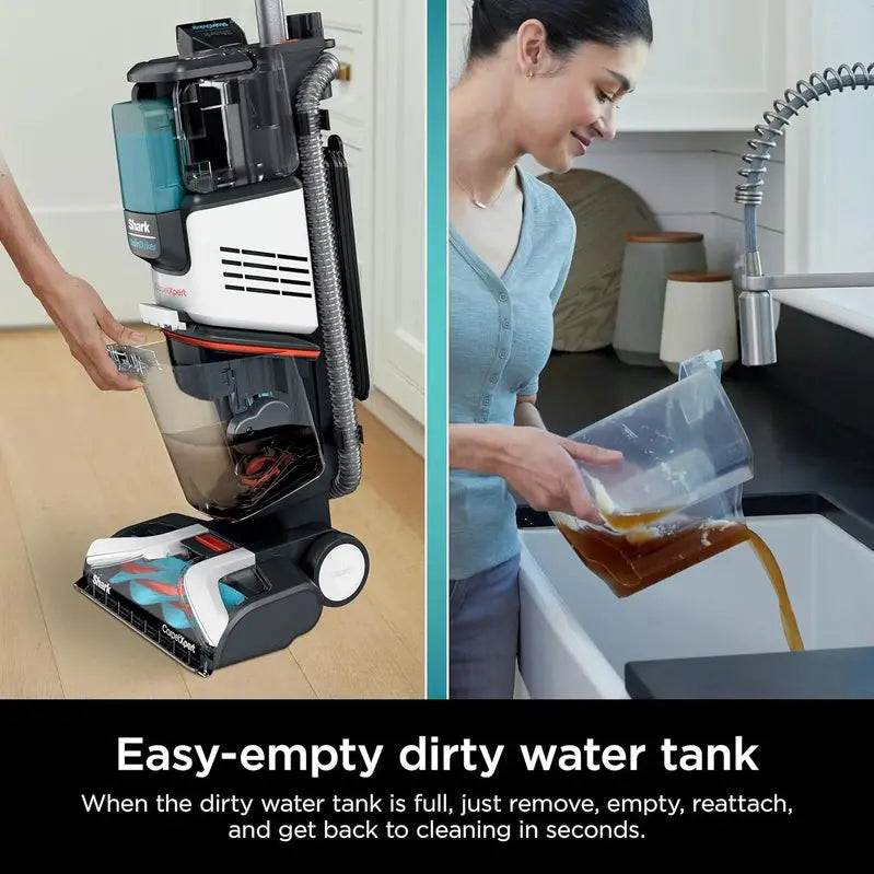 Shark CarpetXpert EX201 Deep-Cleaning Carpet Cleaner – Cyan, Pet-Focused, Includes StainRemoval Tools