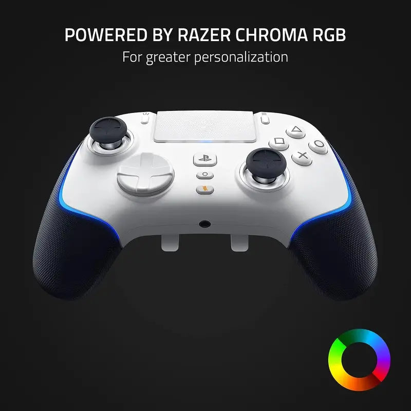 Razer Wolverine V2 Pro Wireless Gaming Controller – PS5 & PC Compatible, HyperSpeed, Mecha-Tactile Buttons, RGB (White, 2026)
