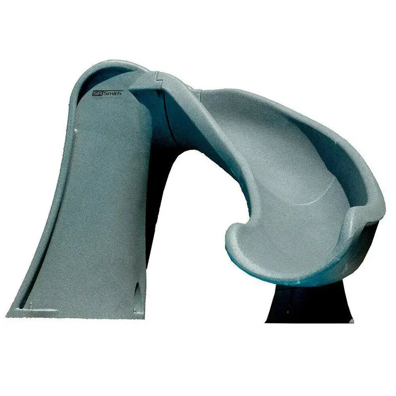 S.R. Smith Cyclone Right-Curve Pool Slide – Gray Granite Finish, Durable Composite Construction