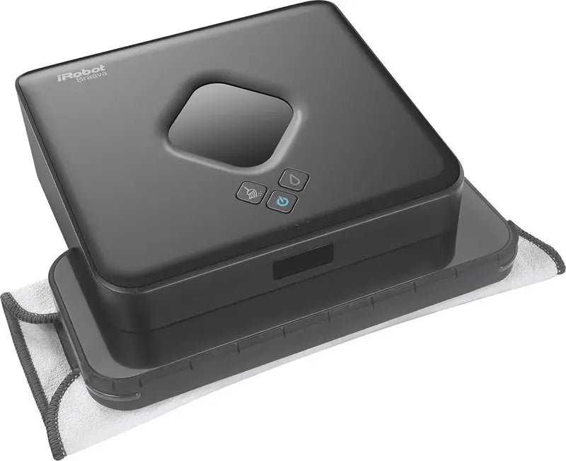 Smart Robot Mop – Sleek Black Autonomous Floor Cleaning System