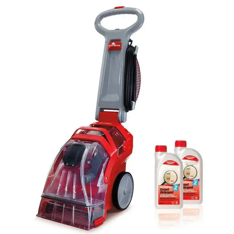 Deep-Cleaning Carpet Extractor – Includes Two 1-Liter Detergent Bottles