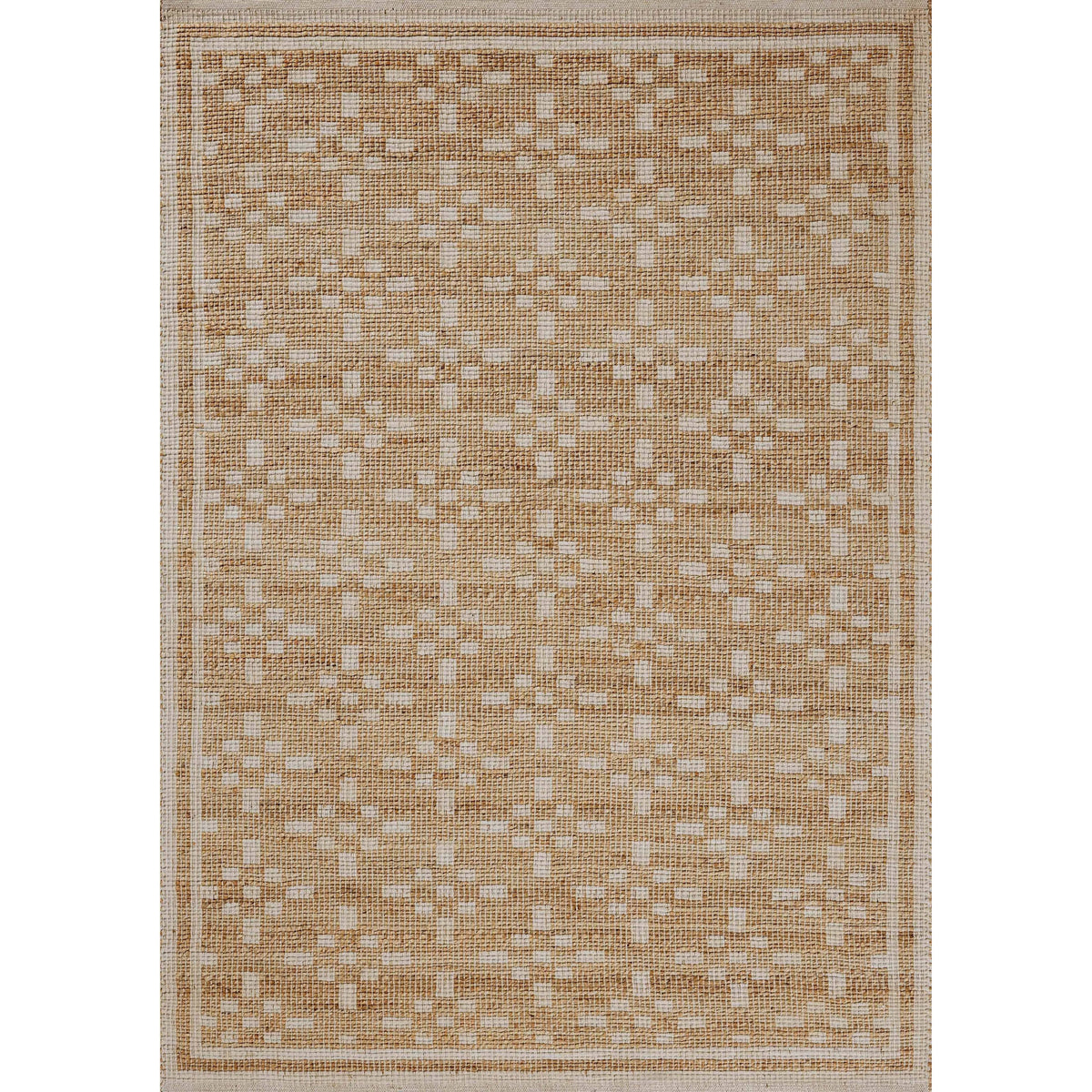 Chris Loves Julia x Loloi 5'0" 7'6" Natural/Ivory Judy JUD-07 Area Rug