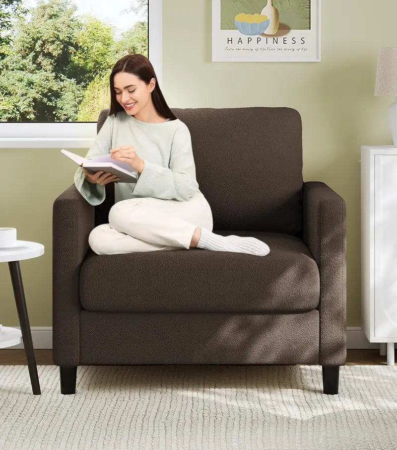 Loveseat Sofa – 51-Inch Corduroy Love Seat with Effortless Tool-Free Assembly & Plush Comfort