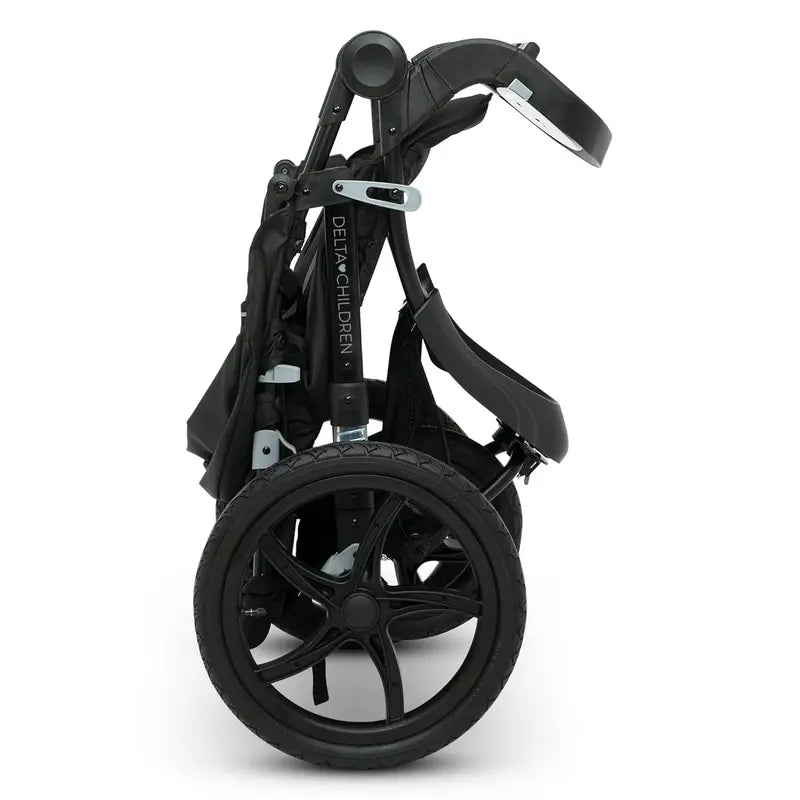 Delta Children Apollo Jogging Stroller – Shock-Absorbing Frame, Spacious Canopy, Recline Function