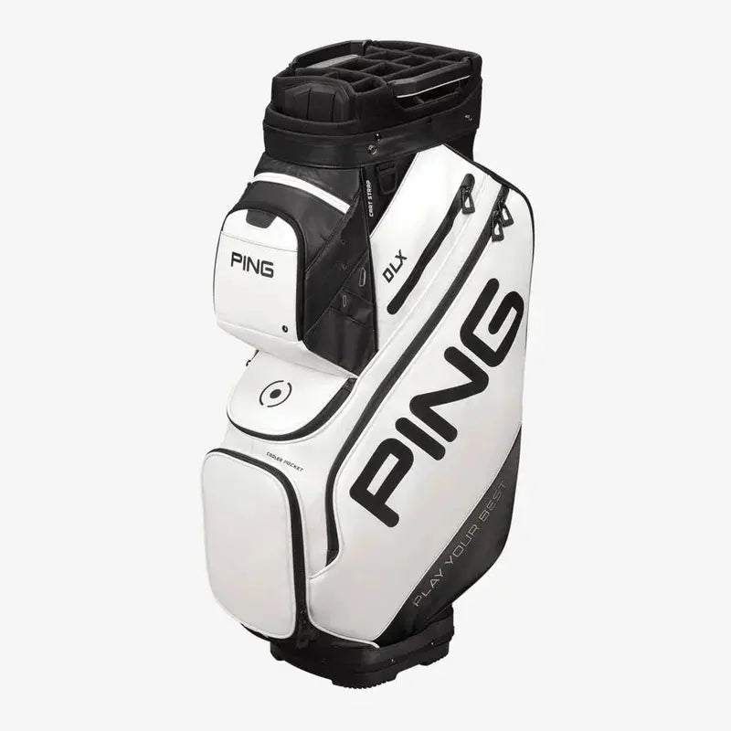 DLX White Golf Cart Bag – Lightweight, Organized Carry Solution