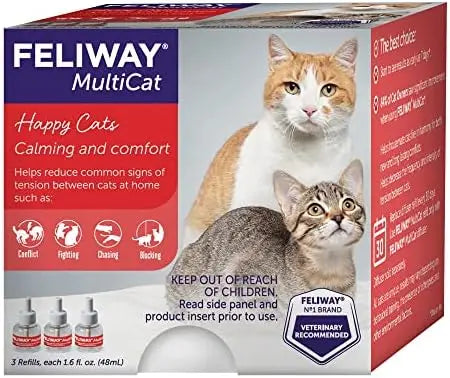 Felivay MultiCat 30-Day Calming Pheromone Refill – 3 Pack
