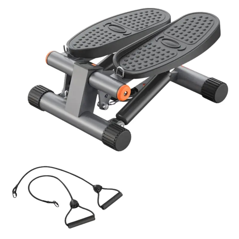 Compact Stepper Machine – Hydraulic Resistance + Attachable Exercise Bands