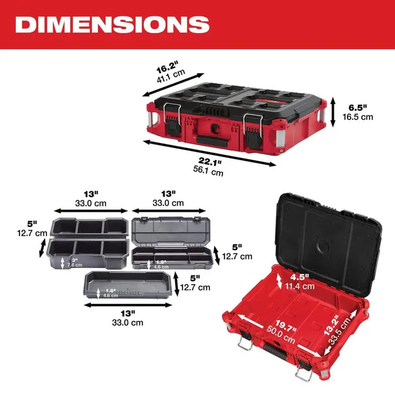PACKOUT 22-Inch Rolling Tool Box Kit – Includes Large, Medium, and Rolling Storage Units (Model 8426/8425/8424)