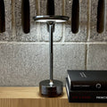 Ambient Metallic - Cordless Table Lamp - Rechargeable & Waterproof - Black