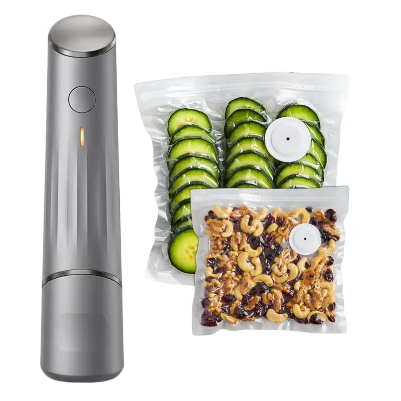 Rechargeable Cordless Handheld Vacuum Sealer with Reusable Vacuum Bags