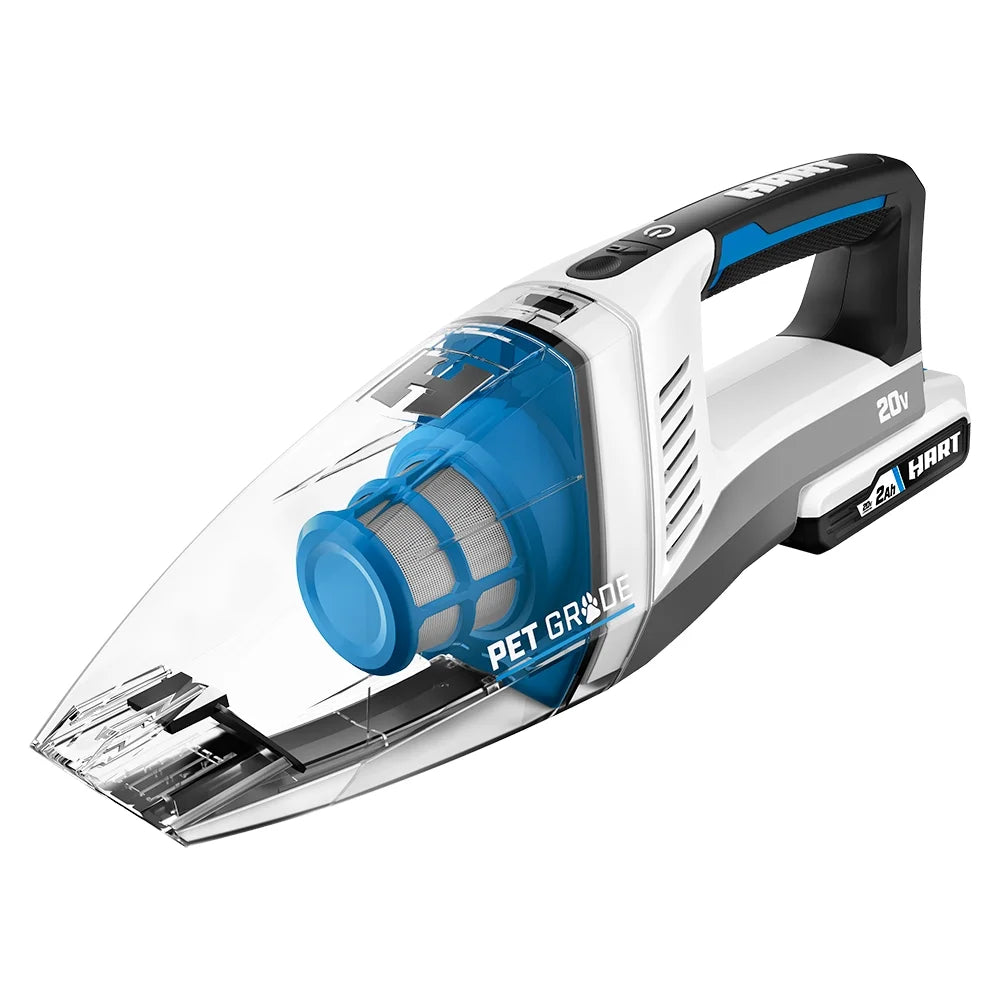 HART 20 - Volt Cordless Hand Vacuum Kit with Multi - Surface Motorized Brush Roll, HPHV34B