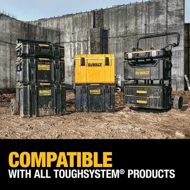 DEWALT TOUGHSYSTEM 2.0 24-Inch Tower Tool Storage System – 3-Piece Modular Set (DWST60437)