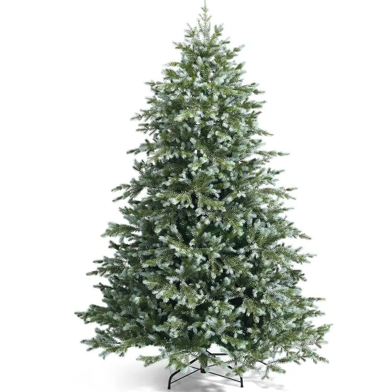 Realistic 7-Foot Unlit Hinged Artificial Spruce Christmas Tree