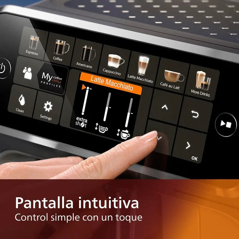 Philips 5400 Series Fully Automatic Espresso Machine with LatteGo Milk System