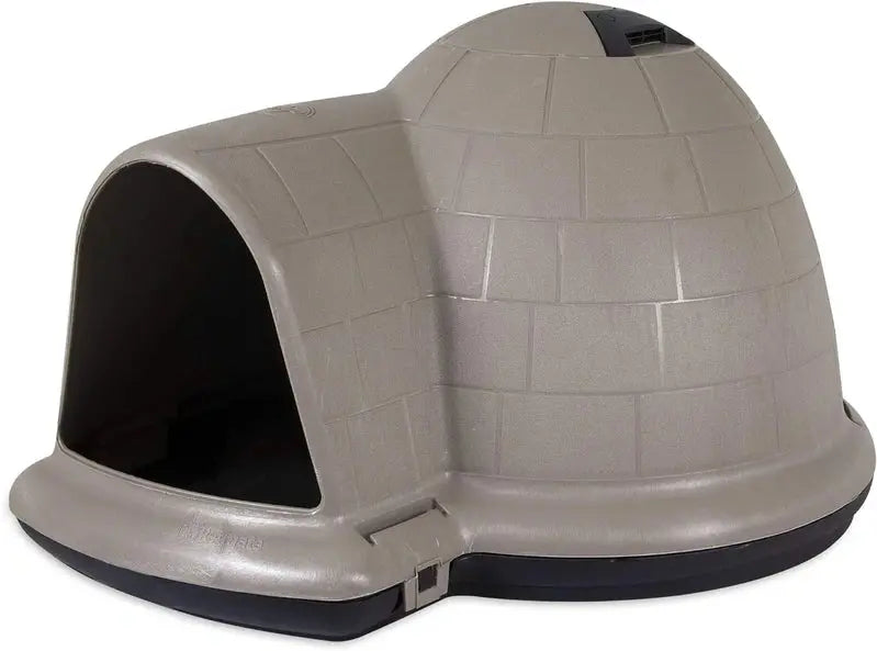 Petmate Indigo Igloo Dog House – Extra-Large, All-Weather Shelter Made in USA with 90% Recycled Materials