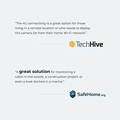 Solar-Powered 4G LTE Outdoor Security Camera – Wireless, Weatherproof, Rechargeable Battery System