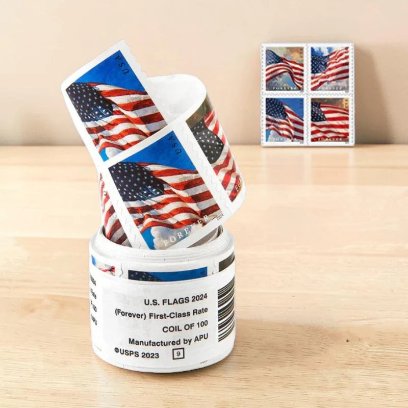2024 US Flag First Class-Forever Postage Stamps - Coil of 100