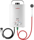 Portable Propane Tankless Water Heater – 1.58 GPM Outdoor RV/Camping Model with Overheat Protection & Indoor Use Capability