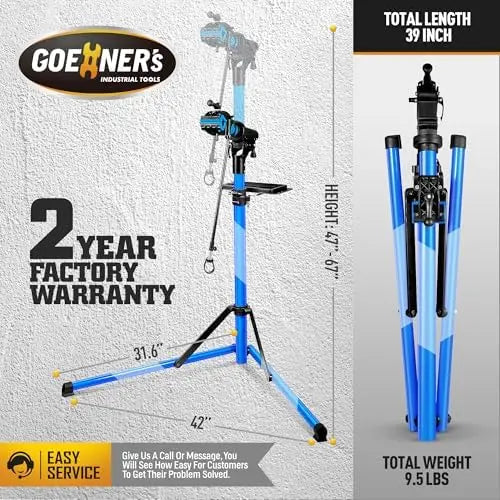 Portable Heavy Duty Bike Repair Stand (110 lbs) – Aluminum, Fits Electric, Mountain, Road Bikes