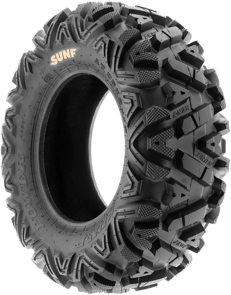 Set of 4 ATV/UTV All-Terrain Tires – 25×8-12 Front & 25×10-12 Rear A033 Tubeless Radials (6-PR)
