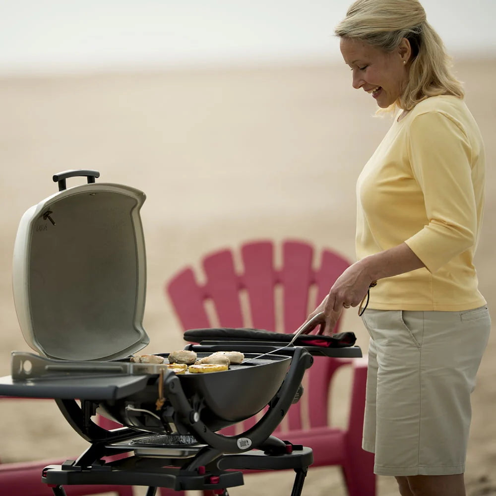 Weber Q 2200 1 - Burner Portable Gas Grill, Titanium