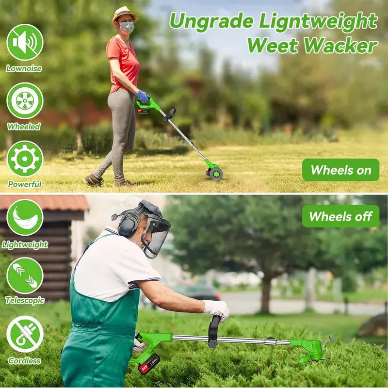 PowerTrim Cordless Grass Trimmer – Brushless Motor for Extended Runtime