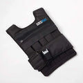 RUNmax Adjustable Weighted Vest 150LBS with Shoulder Pads, Black Nylon, Unisex Fitness Training
