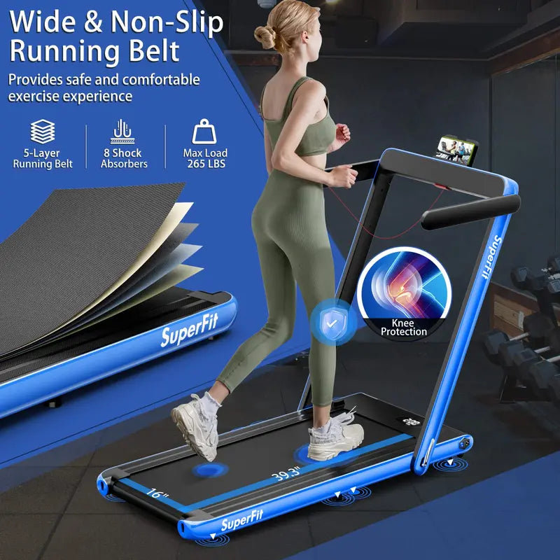 Smart Under-Desk Treadmill – 2.25HP Folding Model with App Connectivity