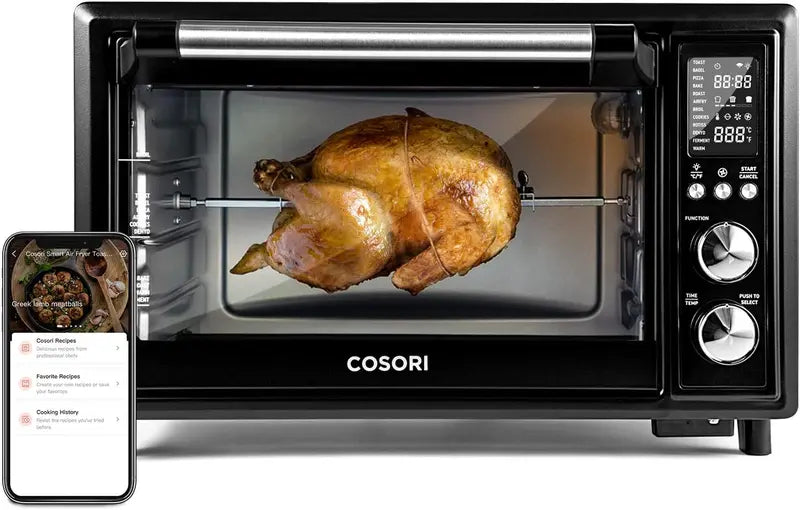 Smart 32-Quart 13-in-1 Air Fryer Toaster Oven – Wi-Fi & Voice-Controlled Convection Oven with App Integration
