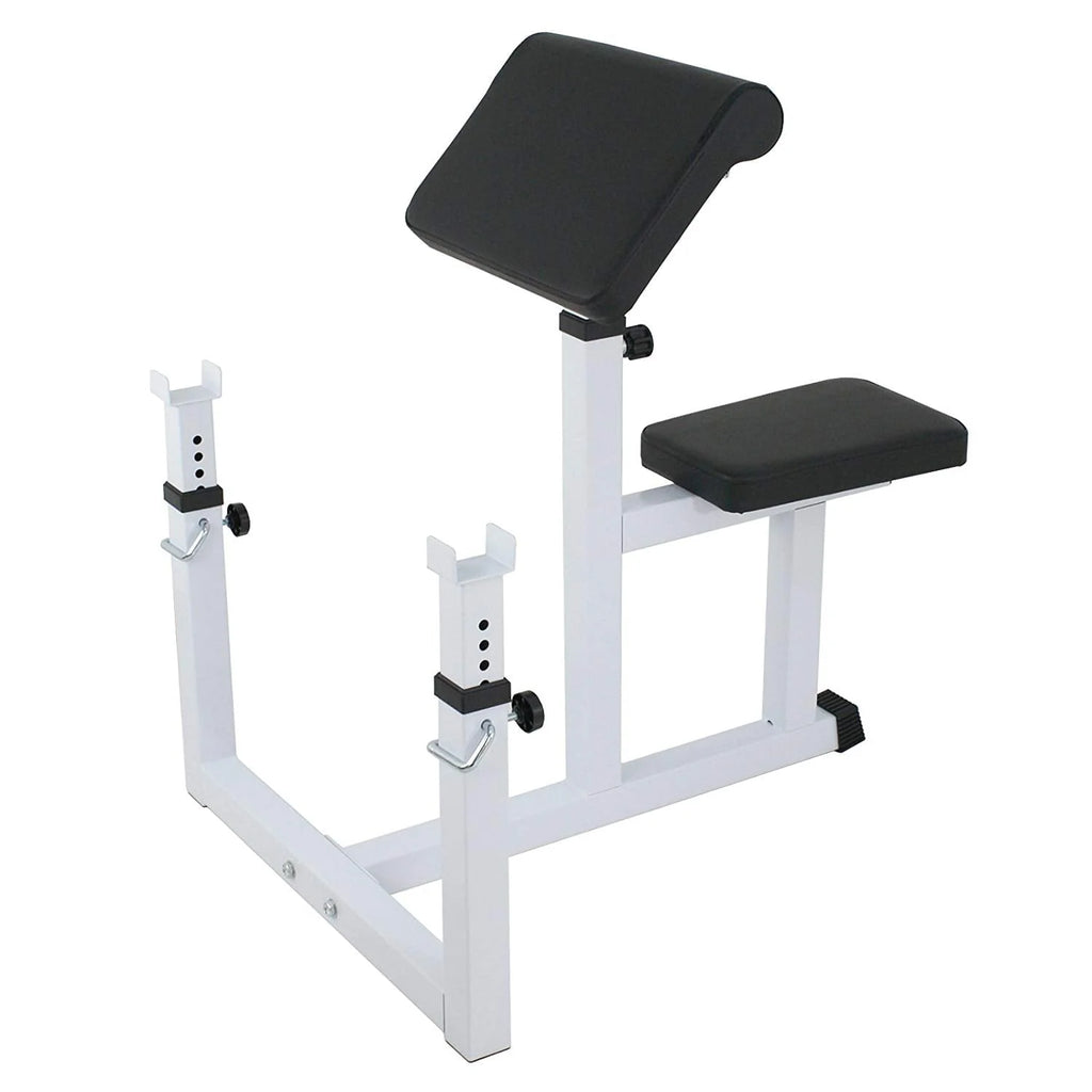 ZENSTYLE Arm Curl Weight Bench Seated Preacher Isolated Dumbbell Biceps 550 lb Arm Rest Adjustable