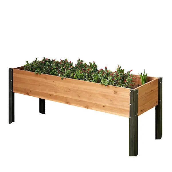 Large Raised Garden Bed Planter – 70 x 24 x 29 Inch Tall Outdoor Grow Box