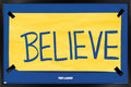 Trends International Ted Lasso - Believe Framed Wall Poster Prints Black Framed Version 14.725" x 22.375"